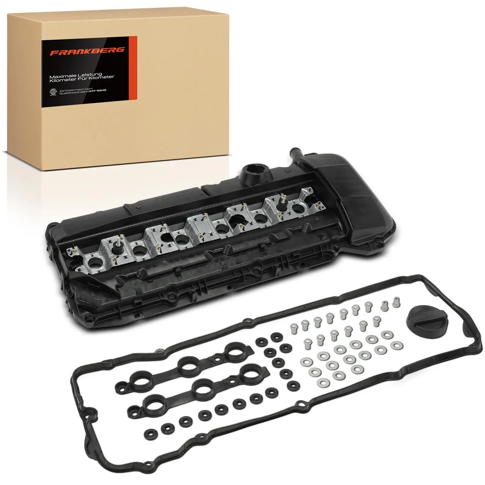 Frankberg 1x kleppendeksel cilinderkopdeksel voor BMW 3 Serie E46 5 Serie E39 7 Serie E38 X5 E53 Z3 E36 M52/M54 11121432928 11121432928