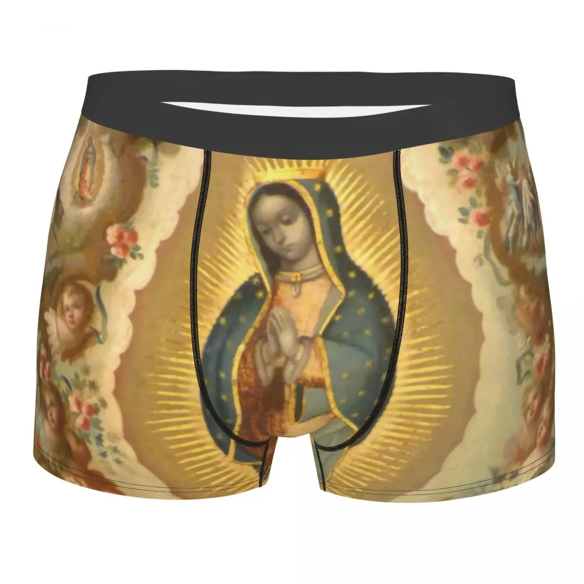 Virgin Of Guadalupe With The Four Apparitions Underwear Male Print Customized Boxer Shorts Panties Briefs Soft Underpants