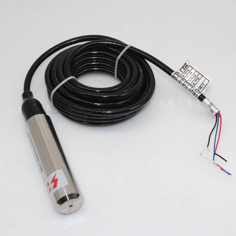 Mức Chất Lỏng Cảm Biến RS485 Đầu Ra 0-15M 100M Cáp Cảm Biến Nước Cấp Bộ Phát