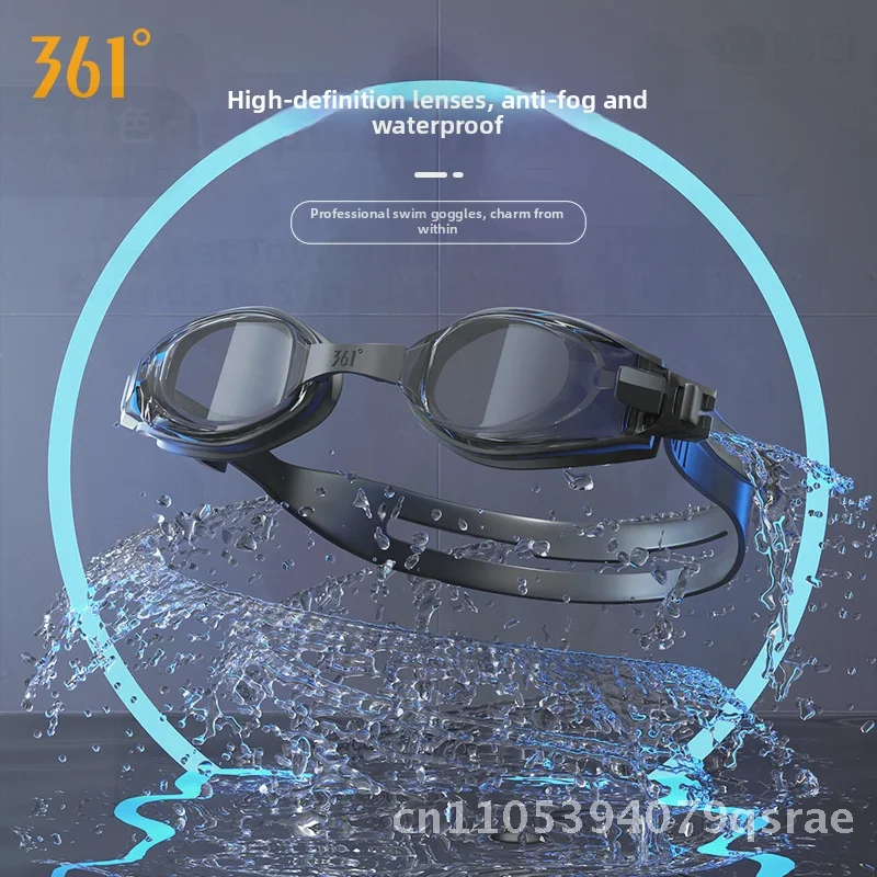 

361 Men's And Women's Myopia Swimming Goggles Set Anti-Fog Waterproof HD Diving Glasses with Swimming Cap Swimming Equipment
