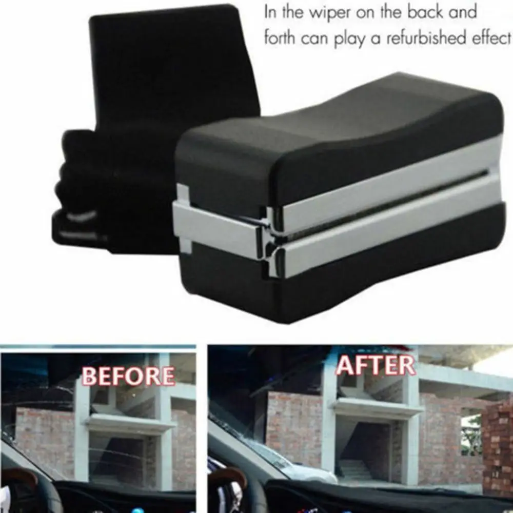 With Cleaning Sponge Windscreen Wiper Blade Restorer Wiperblade Cutter Wiper Repair Tool Rubber Regroove Trimmer