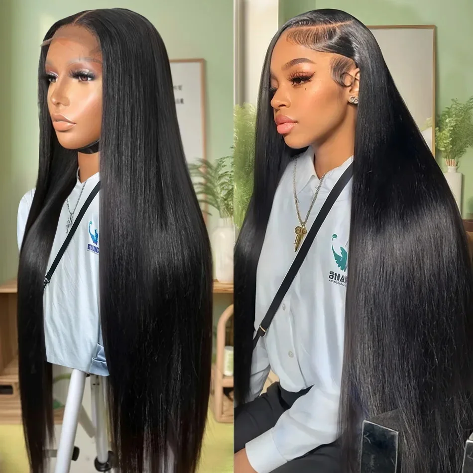 

Pre Cut No Glue Bone Straight Wig 5x5 9X6 Glueless Wigs Brazilian 13X4 13x6 HD Transparent Lace Front Human Hair Wigs For Women