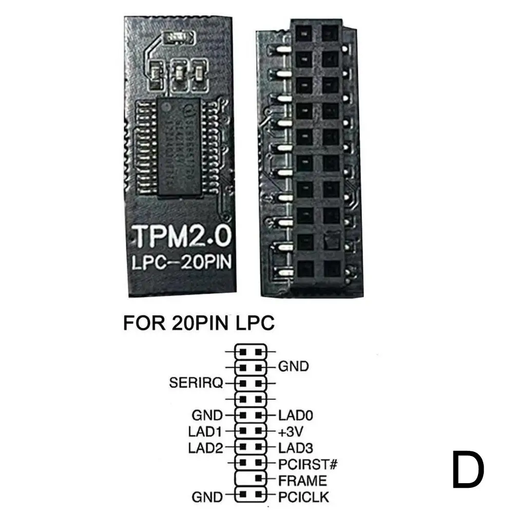 TPM 2.0 Modul Verschlüsselung Sicherheitsmodul Remote-Karte unterstützt 12 14 18 20 Pin für ASUS/MSI/GIGABYTE Multi-Marken-Motherboard – Detail 25
