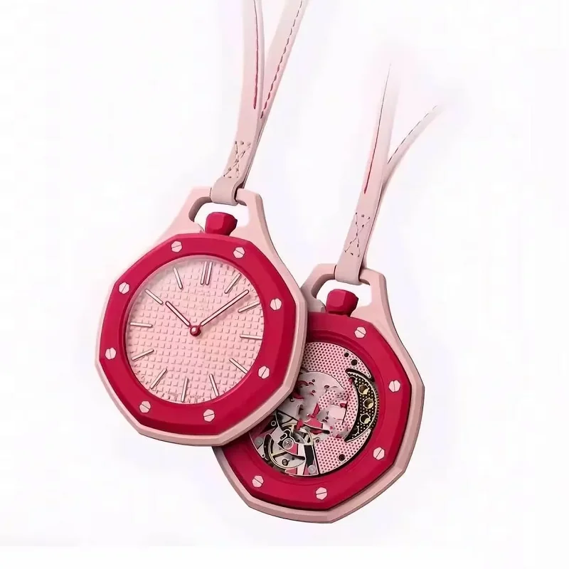

2026 New /Hot Pocket Watch Octagonal Pop Style Neck Quartz Movement Candy Color Quartz Watch Color Niche Personality Removable