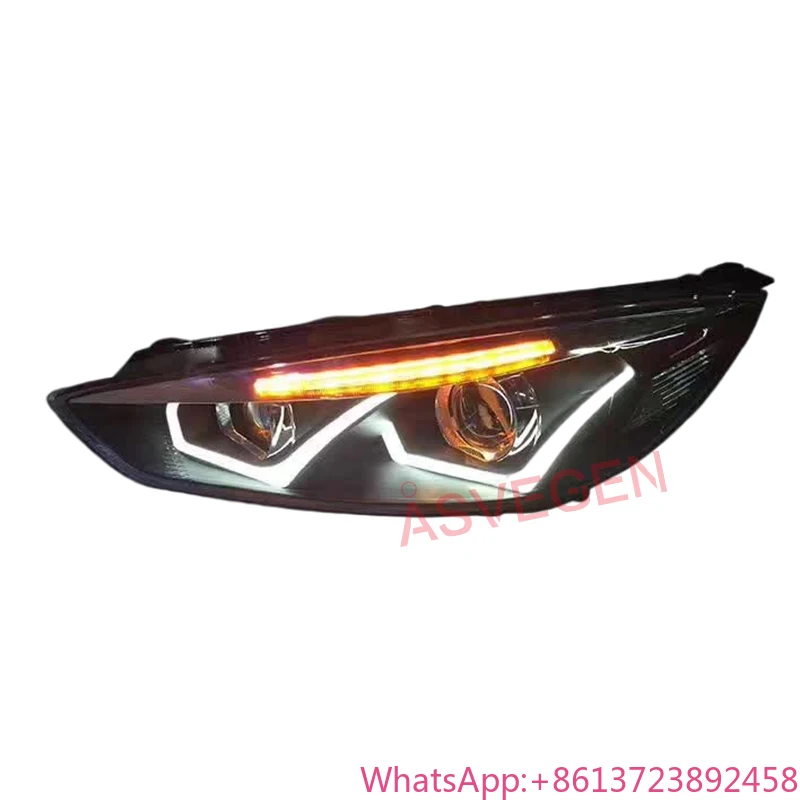 

Hot Sale Manufacture Car Accessory Modified Front Light for Ford Focus Headlights 2015 -2018 Led Head Lamp