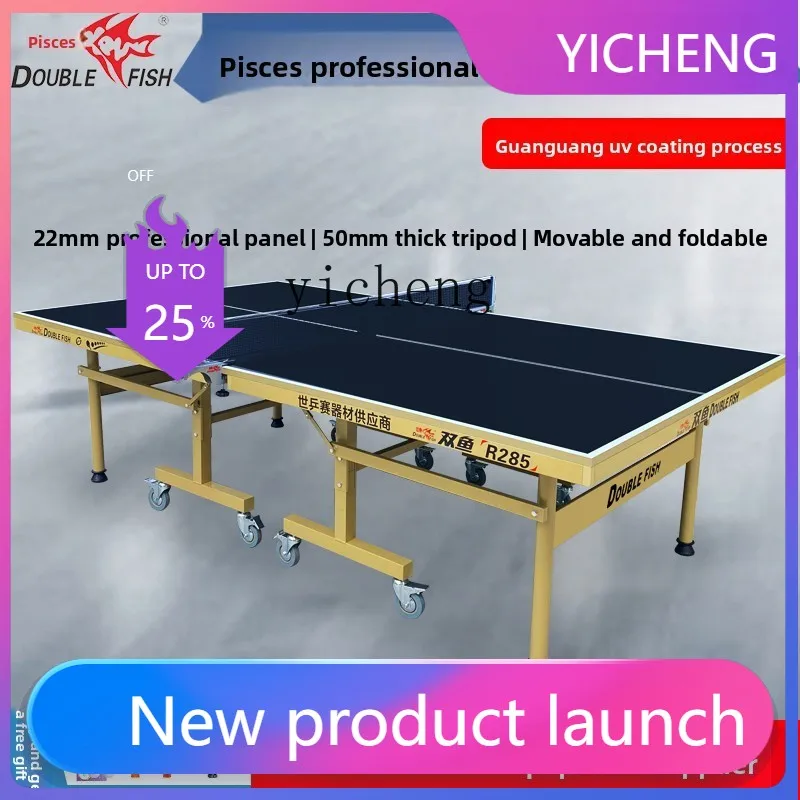 A2-9  Table Tennis Table Household Foldable Mobile Standard Indoor R285 Table Tennis