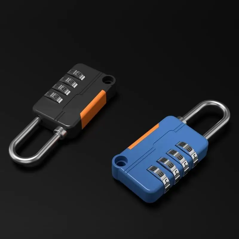 652F cadeado combinação código 4 dígitos pequena bagagem para caso bloqueio keyless shackle loc