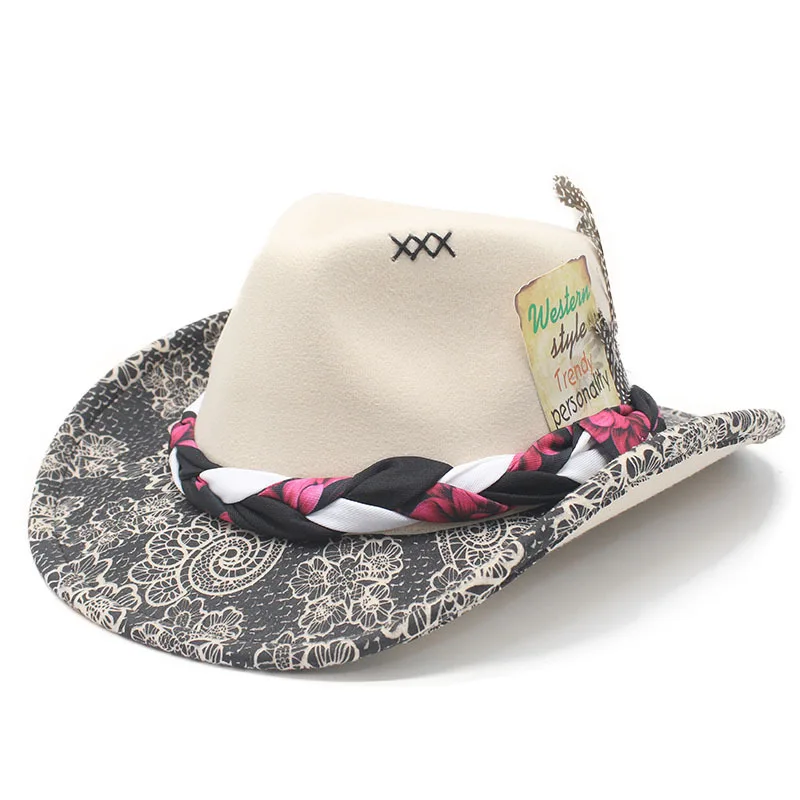 

Open Road Hat Fedora Hat Wool Felt Gradient Vintage Rancher Hat Airway Vented Panama Hats for Men Women