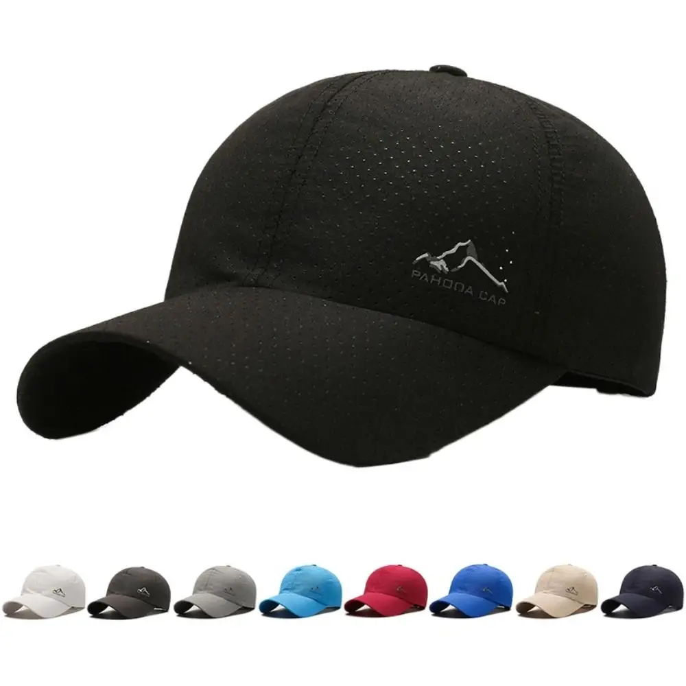 Fashion Quick Dry Sunscreen Sun Hat Adjustable Thin Mesh Baseball Cap Visors Sun Protection Hat Sports Cap Camping