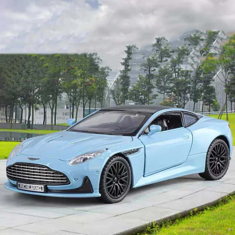 1/32 DB12 GT 쿠페 합금 스포츠카 모델 다이캐스트 금속 레이싱 차량 자동차 모델 시뮬레이션 소리와 빛 어린이 장난감 선물