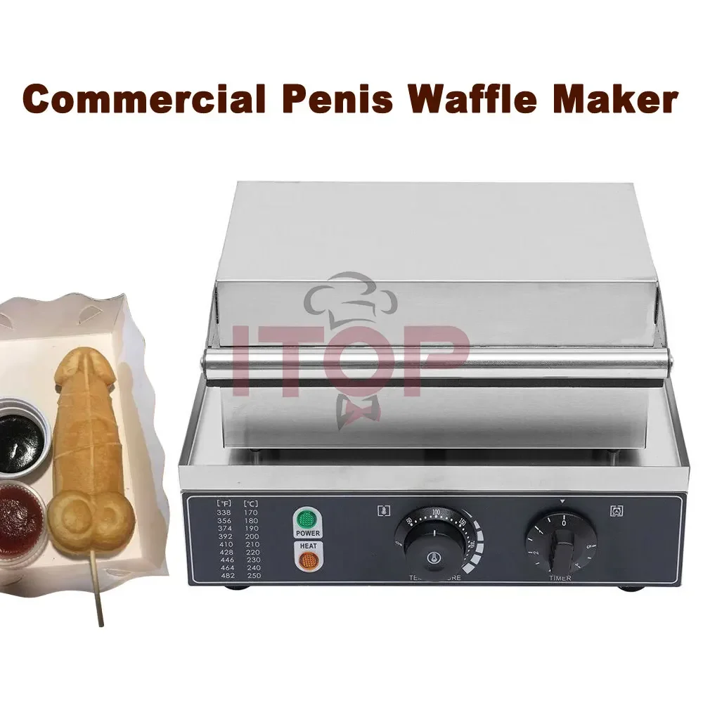 Multifunction Breakfast Machine 1600W Commercial Industrial Egg Waffle Maker Heart Shape Electric 4 Pieces Waffle Baker