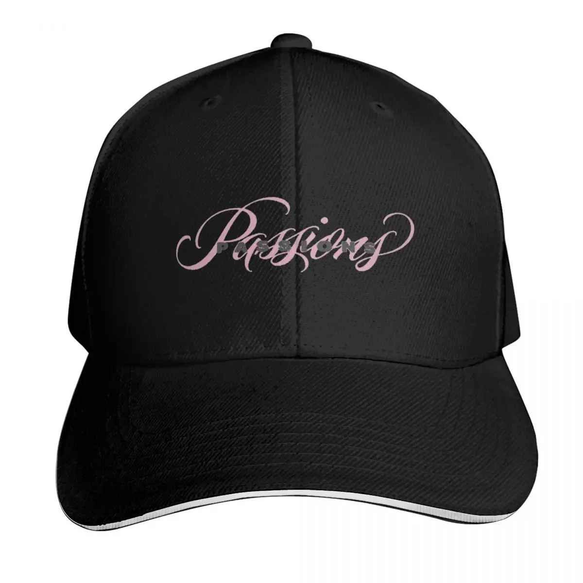 Passions Black Lettering Baseball Cap Visor sailor cap for men Wild Ball Hat New In The Hat Caps Male Women's