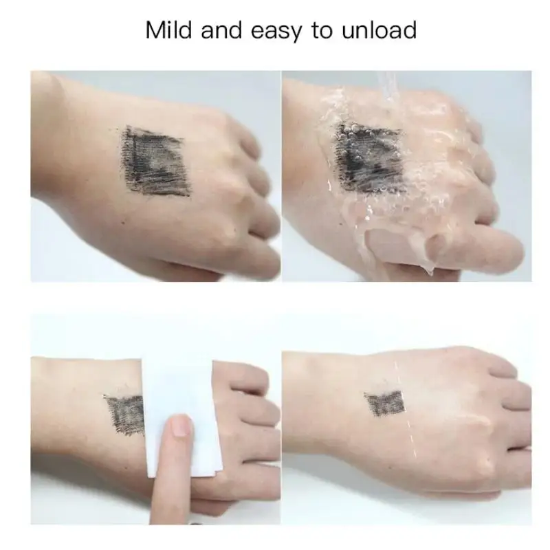 Rímel à prova d'água de aparência natural feminino anti suor à prova de manchas extensão de cílios de fibra de seda alongar volumizar