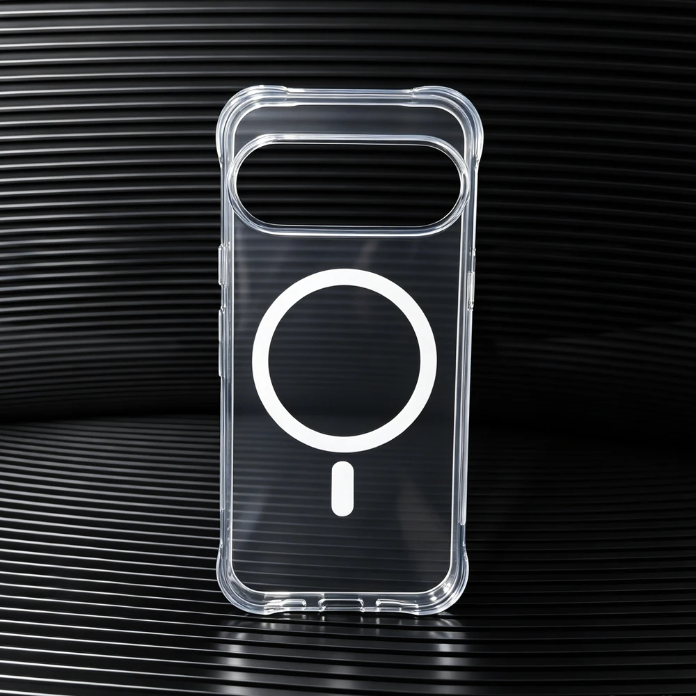 Kristallklare Magnetische Hülle für Google Pixel 11 10 9 8 7 6 Pro XL 10a 9a 8a 7a 6a Transparente TPU Stoßfeste Schutzhülle