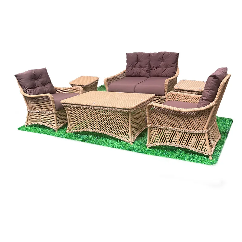 Outdoor terrace garden balcony rattan chair sofa coffee table combination y