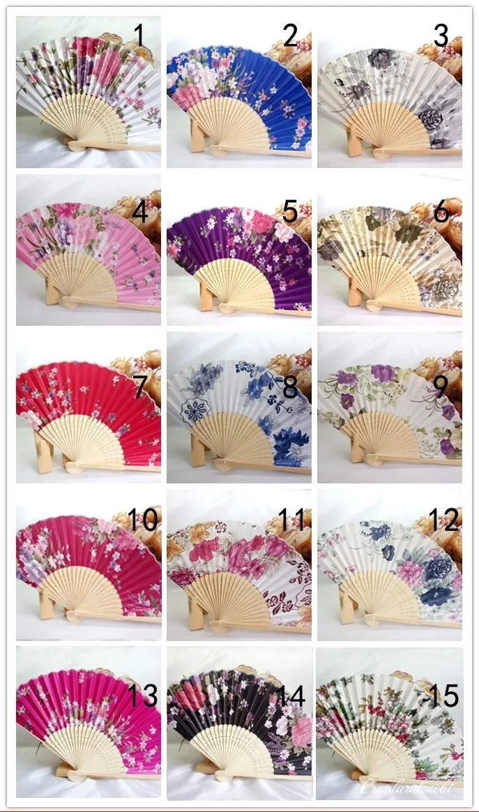 100pc Silk Wedding Fan,Japanese Folding Hand Fan,Chinese Dance Fans,Personalized Wedding Shower Gift,Customized Wedding Souvenir