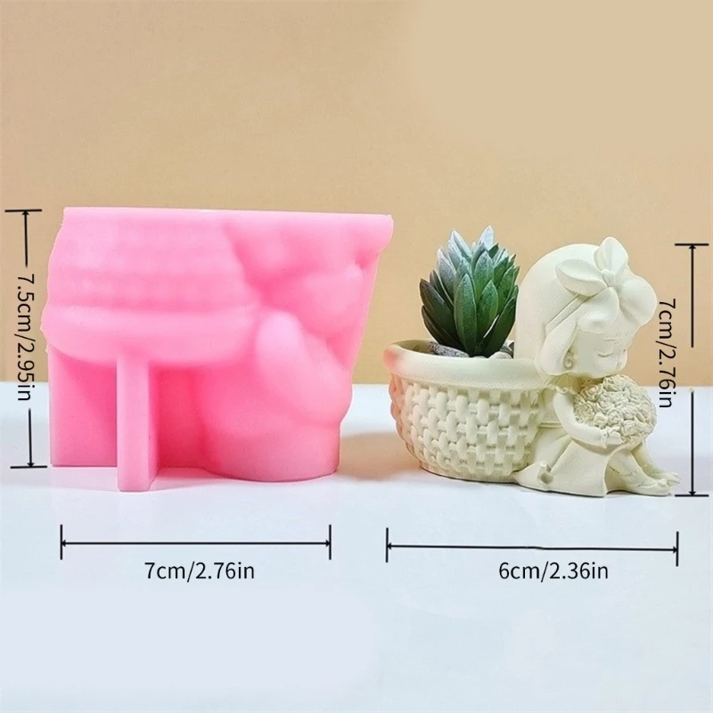 Silicone Mold Succulent Planter Molds Pen Holder Mould Storage Container Moulds K3KF