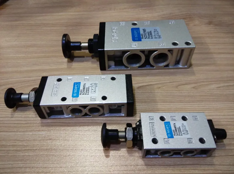 مكونات هوائية أصلية اثنين من صمام الدفع اليدوي بخمسة اتجاهات S 250805 أ س 251505   س 251005   س 250805   س 250605   س 250605 أ