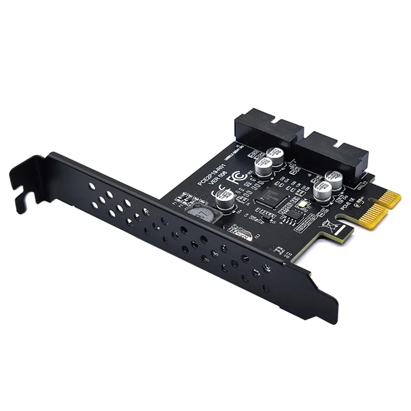 

Адаптер карты расширения USB3.2 Pci-E, 2-портовая 19-контактная карта адаптера Renesas D720201, 5 Гбит/с, адаптер USB3 к Pci Express