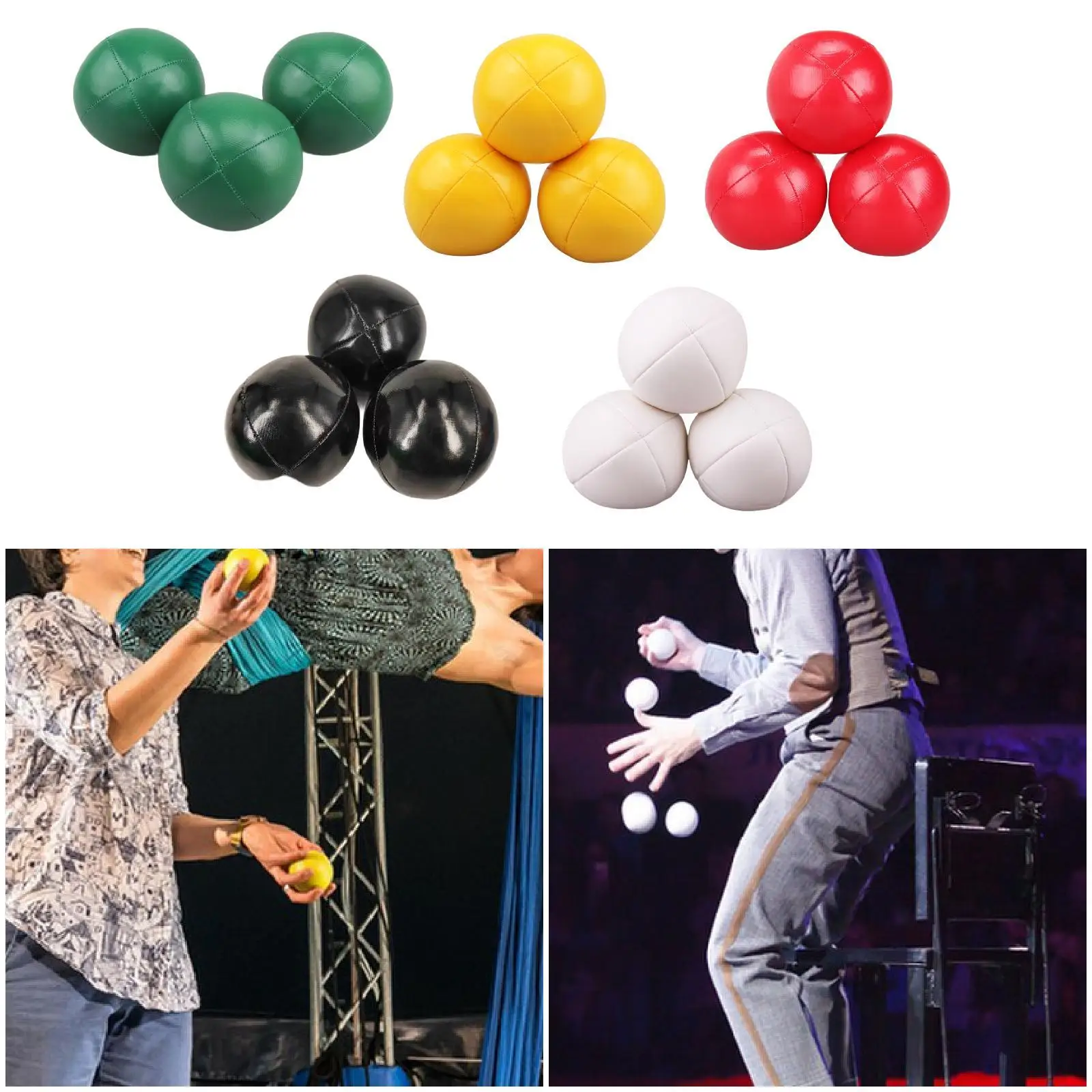 3 Pieces Juggling Balls Educational Toy for Beach Practice Backyard Activity