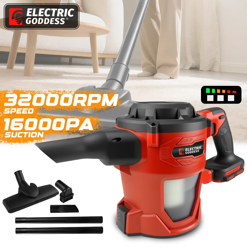 

Electric Goddess 16000pa Brushless Electric Vacuum Cleaner Cordless Handheld Dust Carpet Collector For Makita 18v Battery Pin ﻿