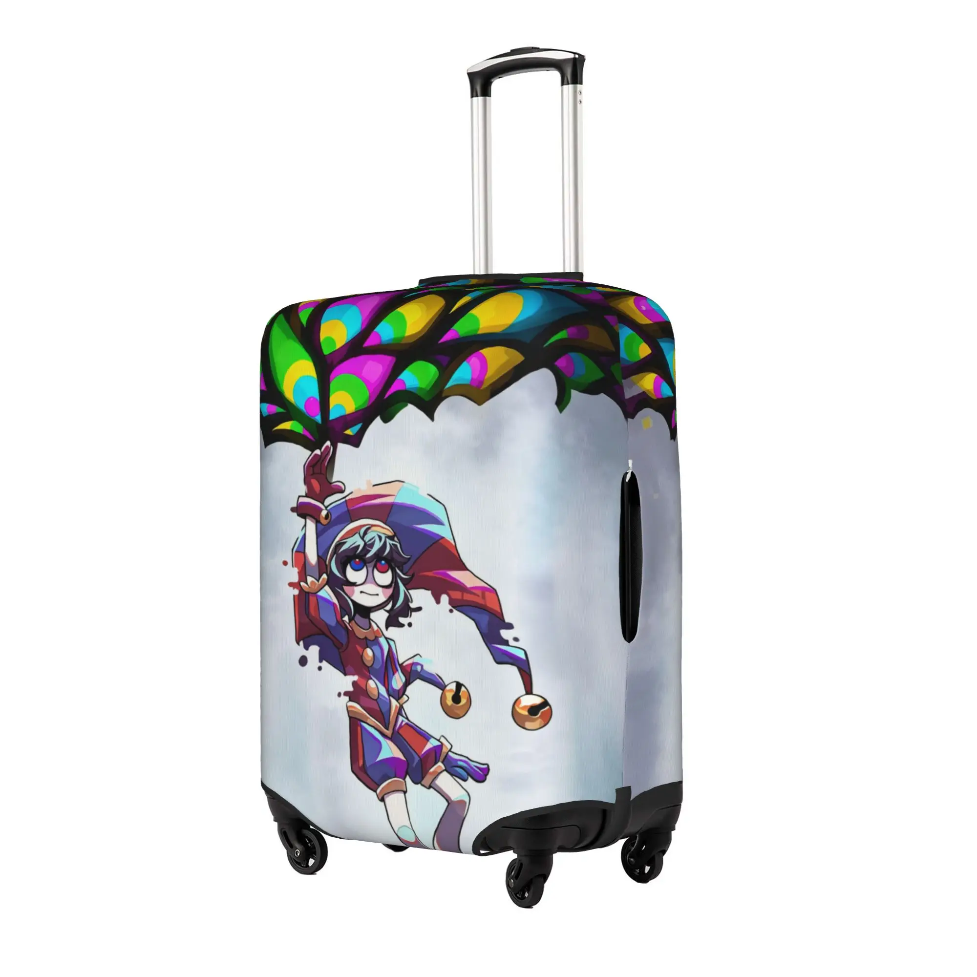 Custom Jax D-Digitals Circus Luggage Cover Fashion Black Humor Anime Suitcase Protector Covers Suit For 18-32 inch