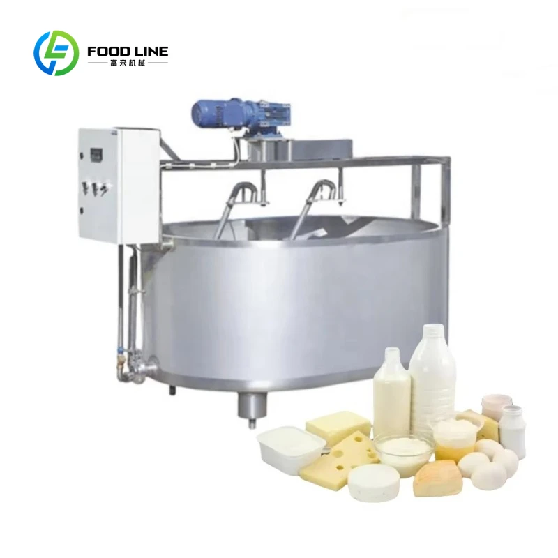

Customized Commercial 500L 1000L Cheese Processing Vat Automatic Cheese Making Tank Cheese Curd Cooking Tank