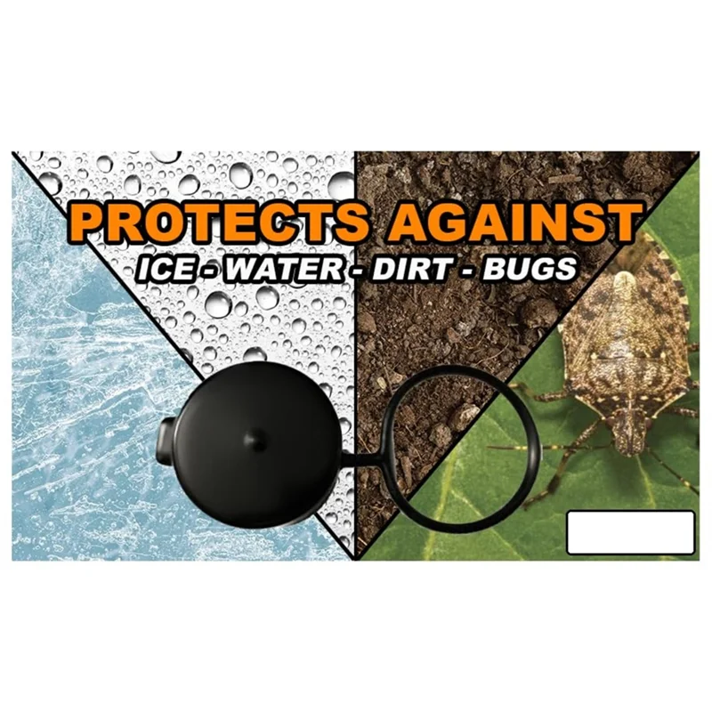 WCS-Dirt، غطاء غبار الماء، غطاء غاز بدون غطاء، غطاء معرف مدفوع 2.5 بوصة ودرع، متوافق مع جيب، دودج رام، اختر فورد