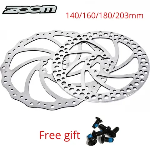 2pc ZOOM MTB Bicycle Disc Brake 140/160/180/203 Center Line Brake Rotors Mountain Bike Hydraulic Brake Rotors for Shimano Sram