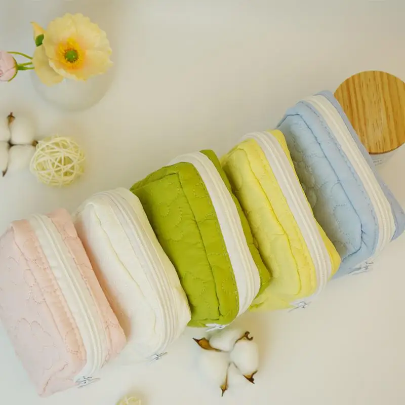 Portable Sanitary Napkin Organizer mini menstrual Pad storage bag With Zipper Feminine Menstruation Period Bag for Women Girls