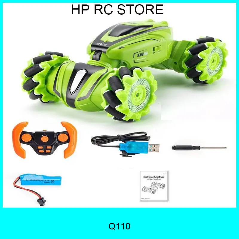 

JJRC Q110 RC Stunt Car 2.4GHz 4WD RC Drift Car Music Lights Intelligent Programming Twist Car Off Road Vehicle Gift