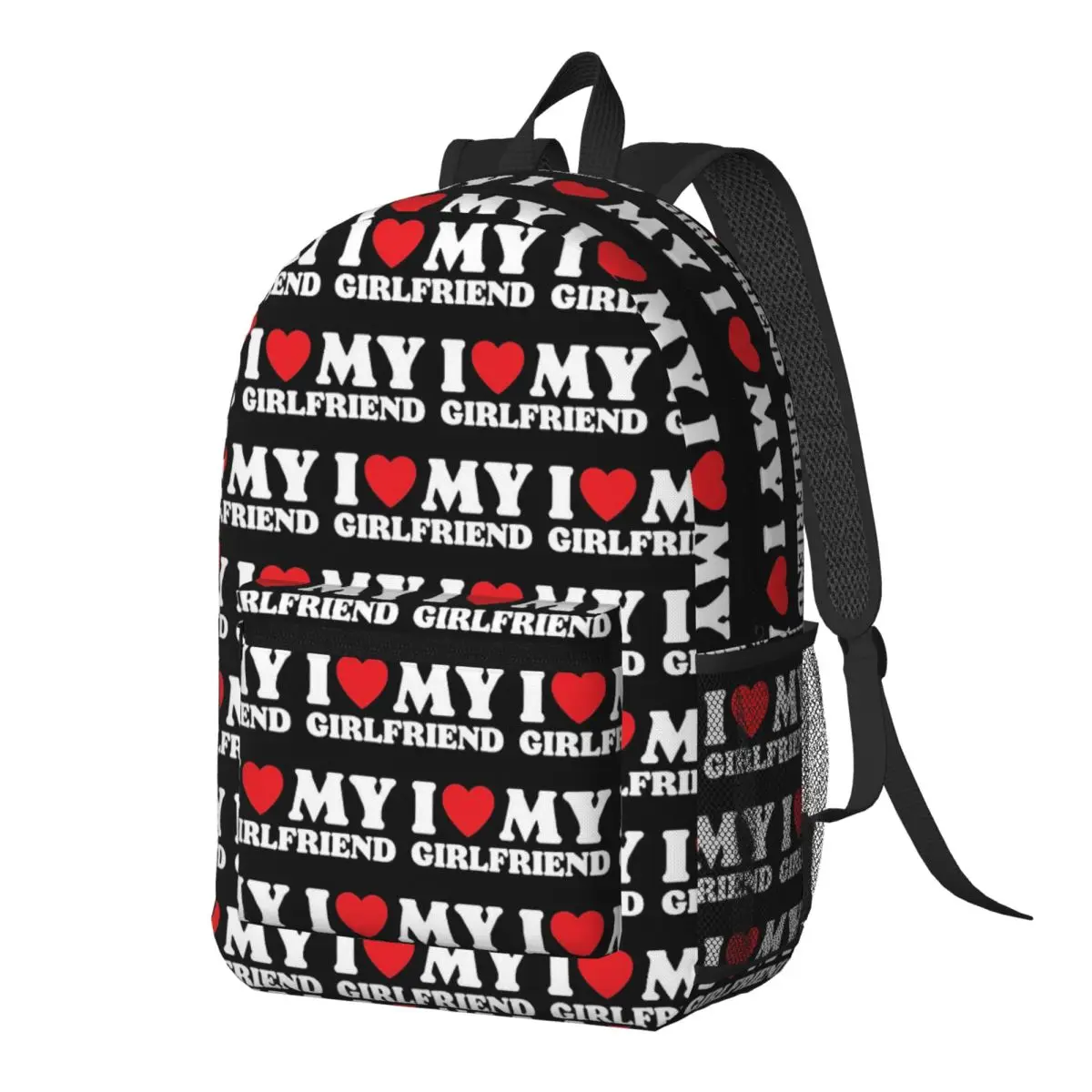 I Love My Girlfriend Backpack Daypack Large Capacity Kids BookBag School Bag Shoulder Bags for Men Women