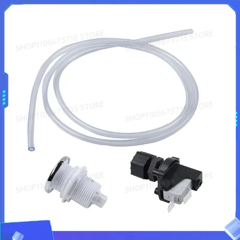 for 250V 16A Bathtub Spa Waste Garbage Disposal Self-Lock Air Switch Push Button 32mm On Off Push Air Pressure Button Switch