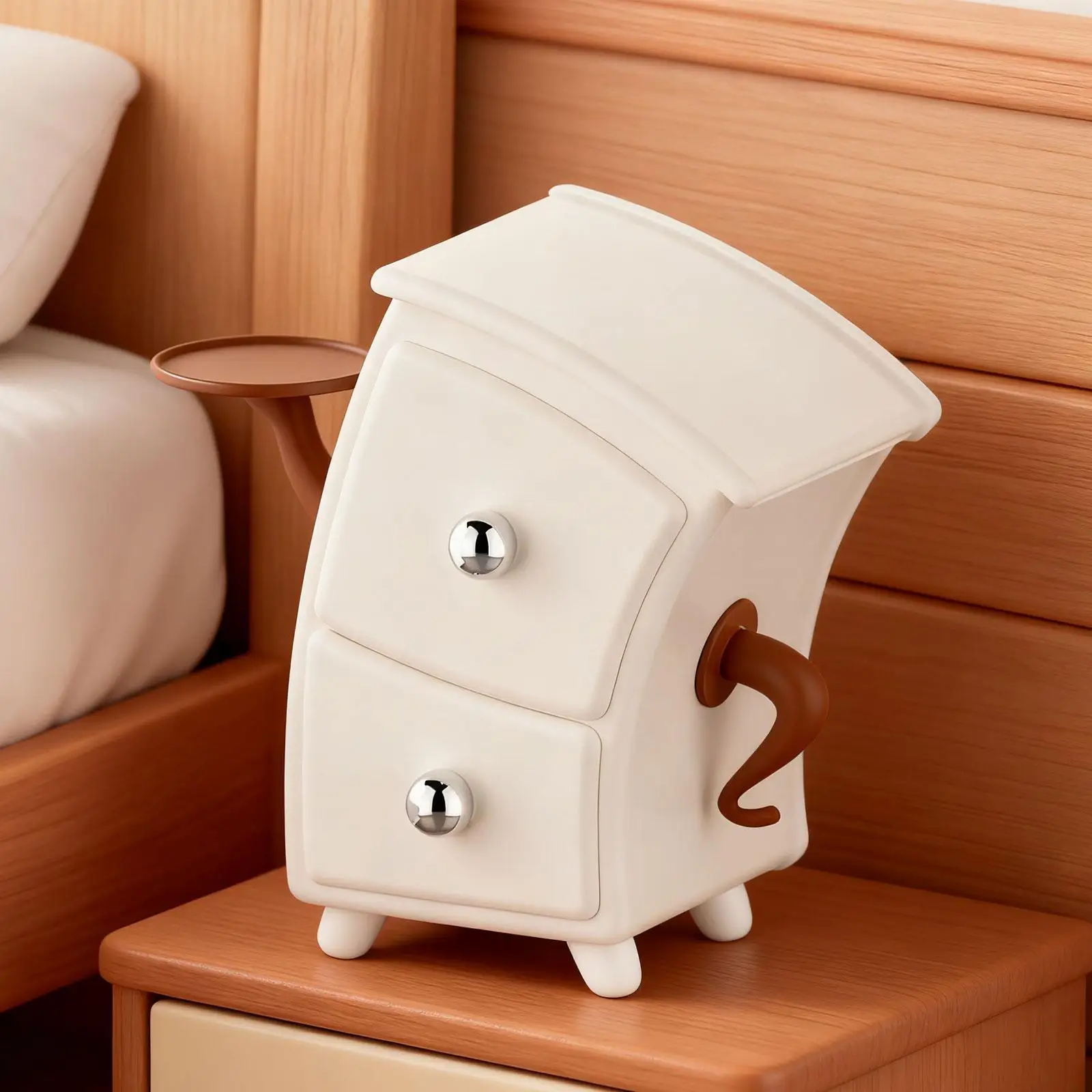 

Cosmetic Puff Organizer Drawer, Cosmetic Dressing Table Organiser for Clip Bathroom Accessories