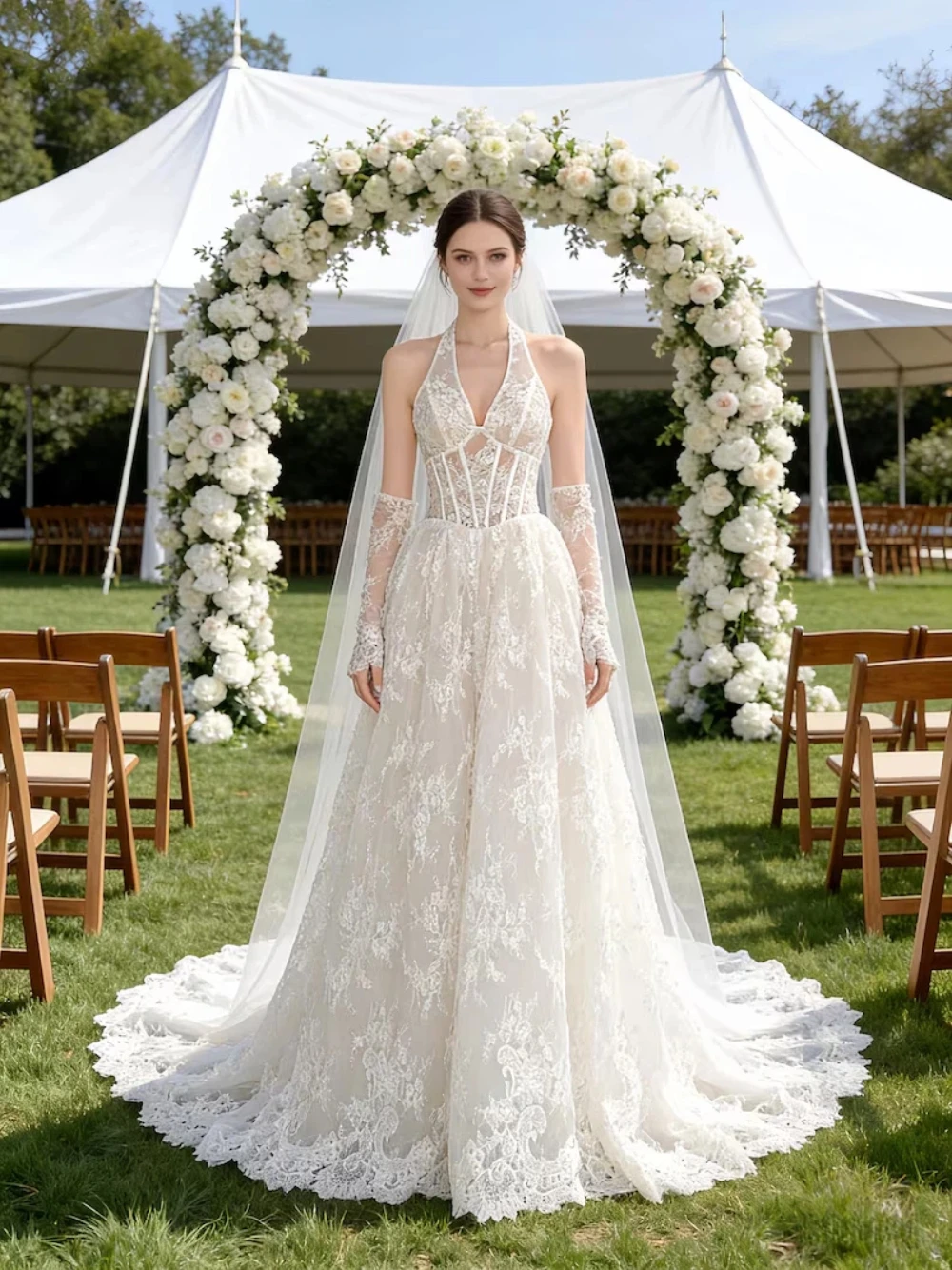 Luxury Lace A Line …