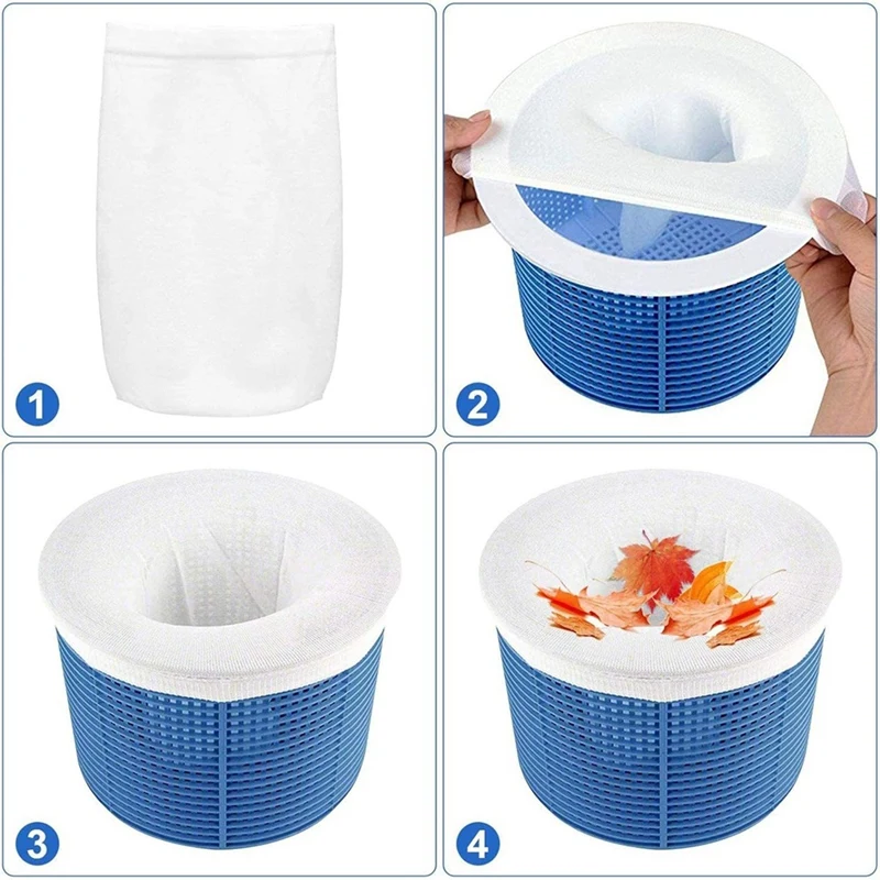 25Pcs Pool Skimmer Sock, Filter, Basket Pool Protector, Durable Filter Sock Mesh Cleans Debris And Leaves Durable Easy Install