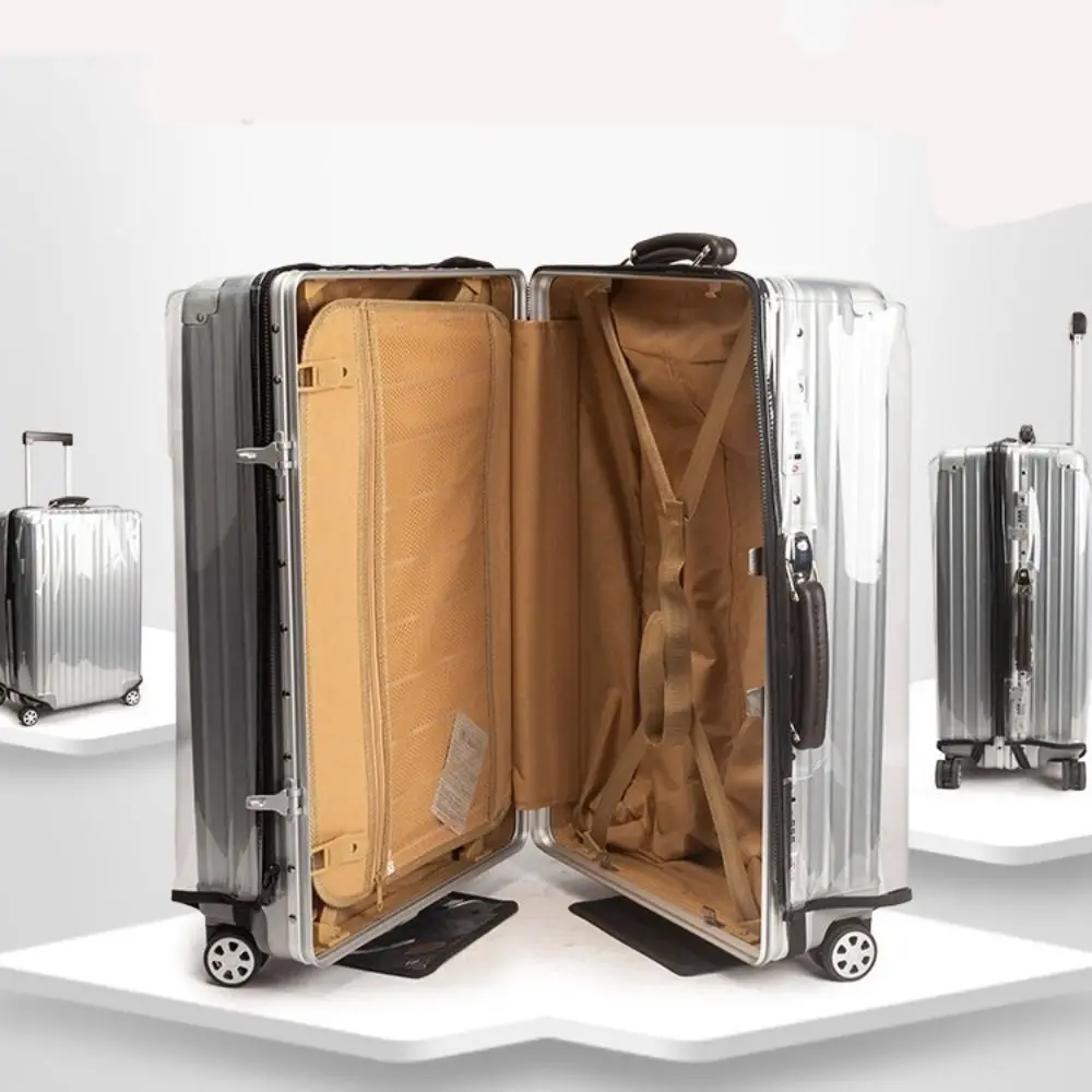 PVC Transparent Suitcase Cover No Disassembly Required Wear-resistant Dustproof Luggage Cover Waterproof Travel Accessories