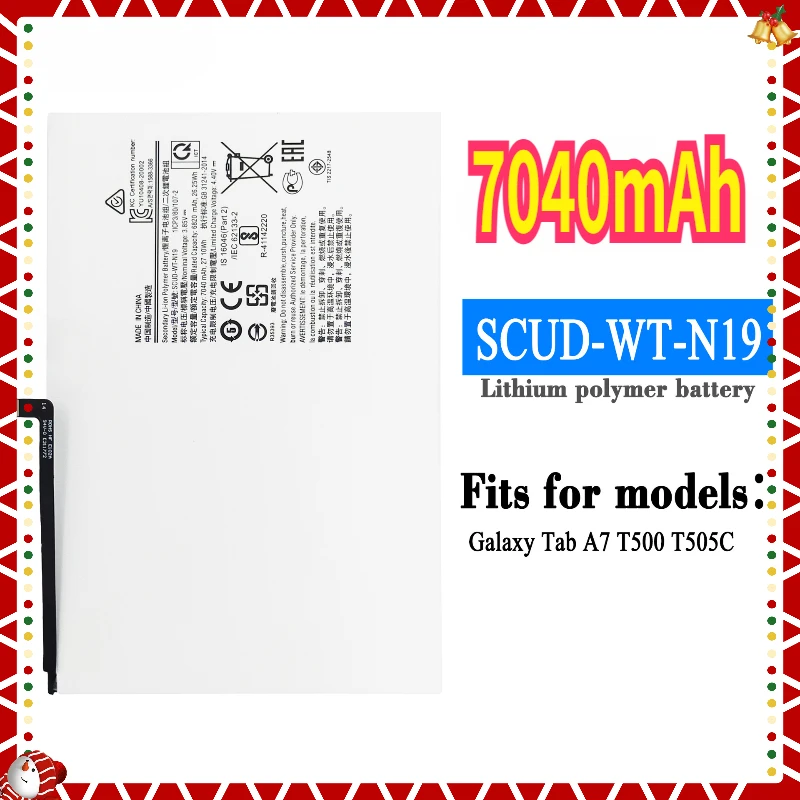 7040mAh SCUD-WT-N19 Battery For Samsung Galaxy Tab A7 10.4 (2020) SM-T500 SM-T505 T505N Replacement Repair Part Tablet