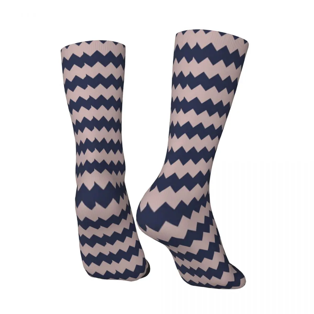 Funny Crazy Compression Sock for Men Aztec Zig Zag Hip Hop Harajuku Bohemian Totem Happy Quality Pattern Printed Boys Crew Sock