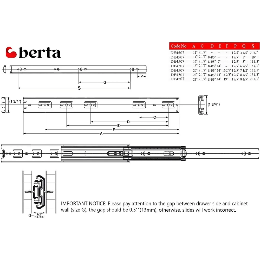 تمديد كامل 18 بوصة لينة إغلاق الكرة تحمل الجانب جبل درج الشرائح لخزائن إطار الوجه مع آلية الإغلاق الذاتي