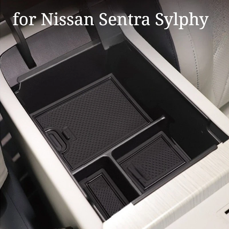 Armrest Storage Organizer for Nissan Sentra Sylphy Classic – Center Console Tray Insert