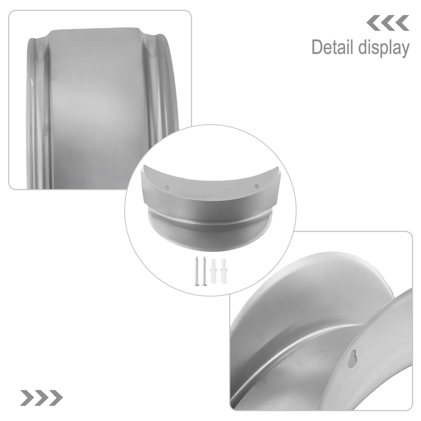 Hose Hanger For Wall Wall Mount Hose Holder Large Hose Capacity Sturdy Hose Holder Convenient Storage Sliver For Yard
