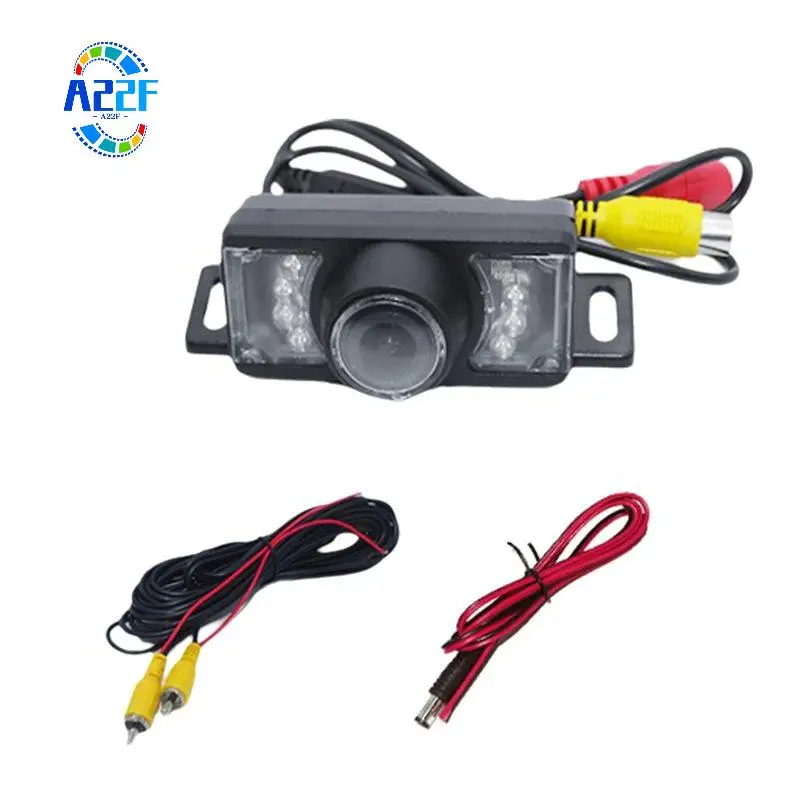A22F-CCD CVBS Camera Car Rear View Camera With Ruler Line License Plate Bracket Camera Car Reversing Camera B308