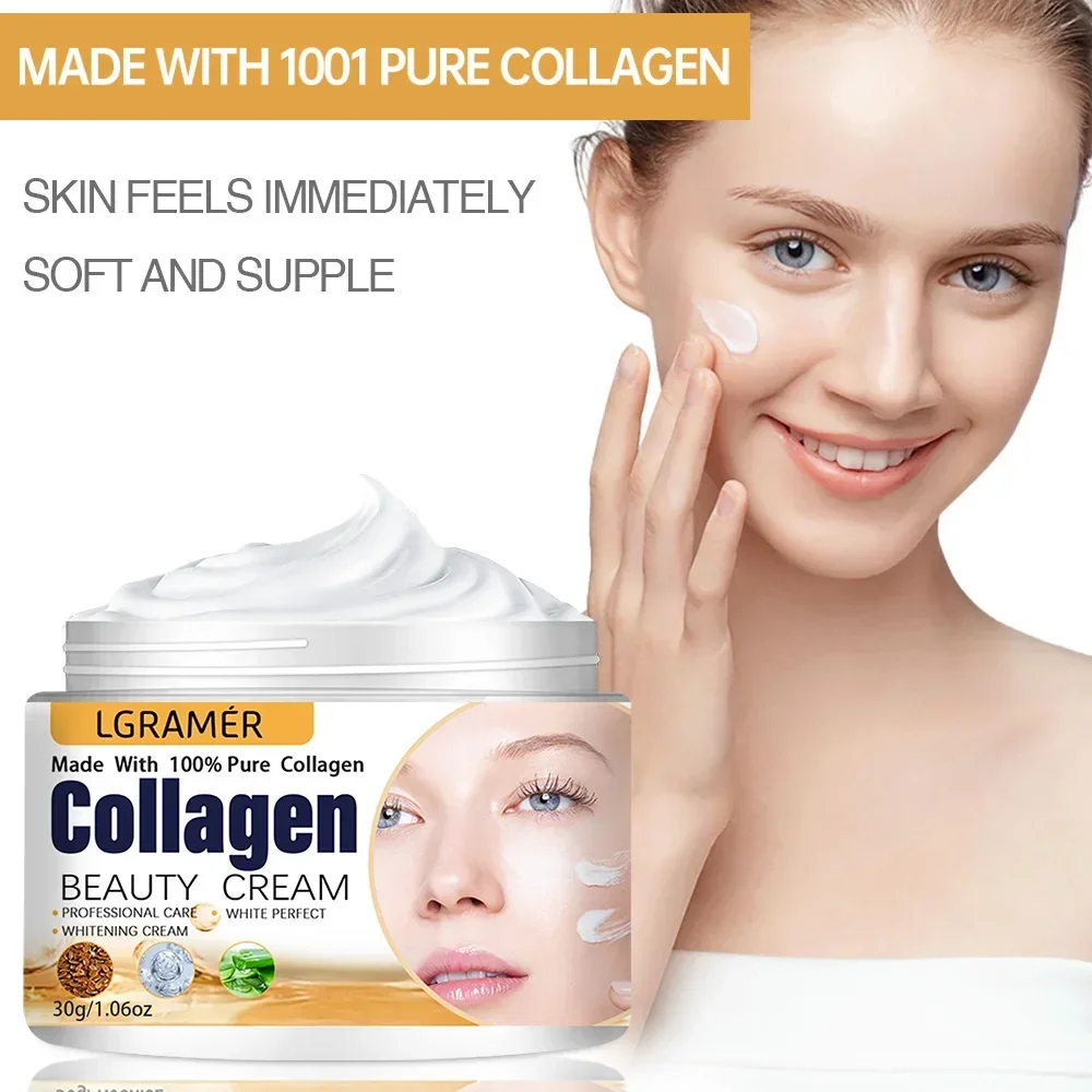 LGRAMER Cream Reduces Wrinkles, Leaves Your Skin Firm and Elastic, Moisturizes Skin, and Is Non-greasy and Non-sticky