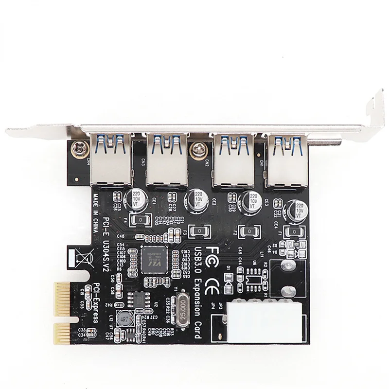 4 Port USB 3.0 PCI-E Expansion Card PCI Express PCIe USB 3.0 HUB Adapter 4-Port USB3.0 Controller USB 3 0 PCI e PCIe Express 1X