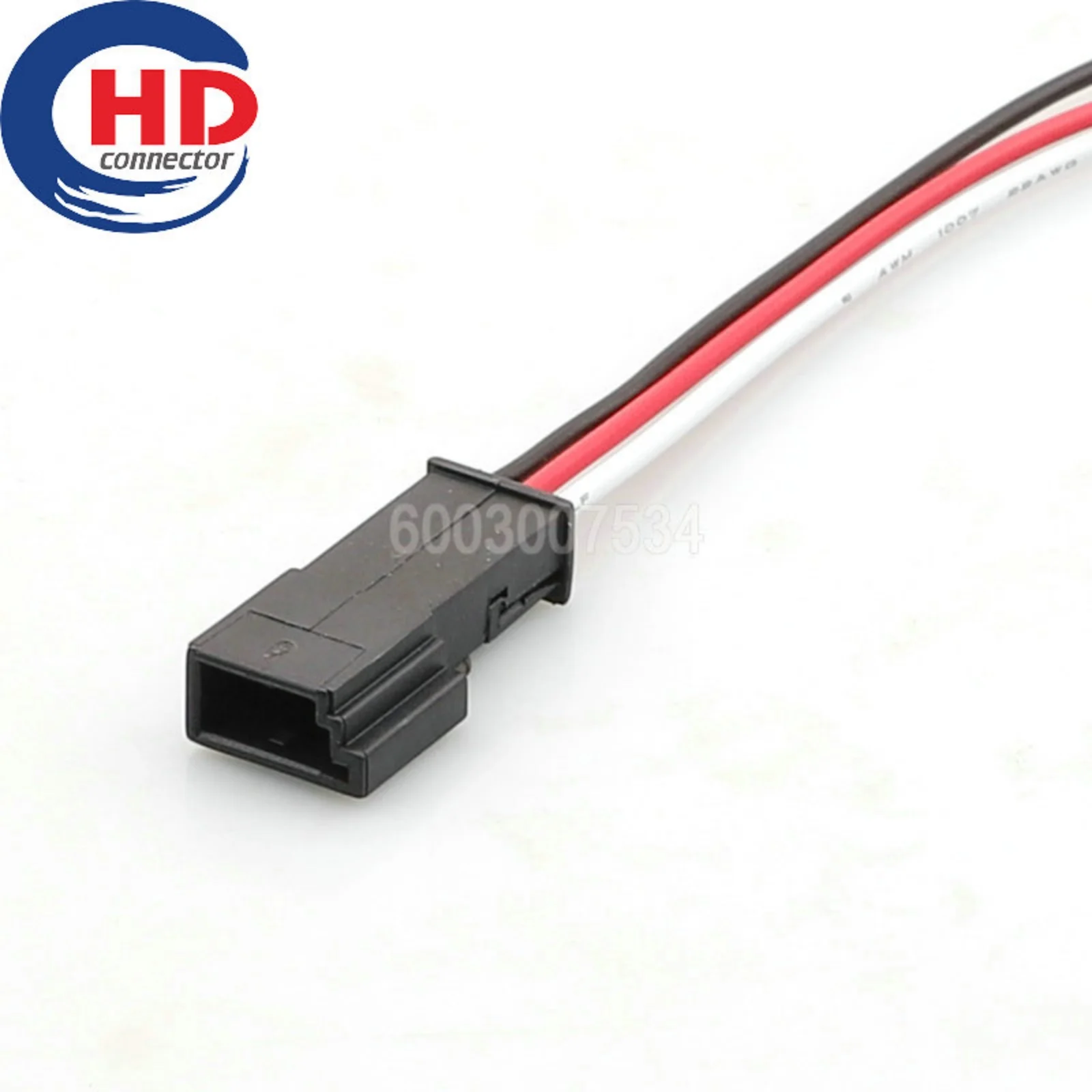 3-pin black flat connector housing for the rain sensor, high loudspeaker, dashboard glove compartment switch