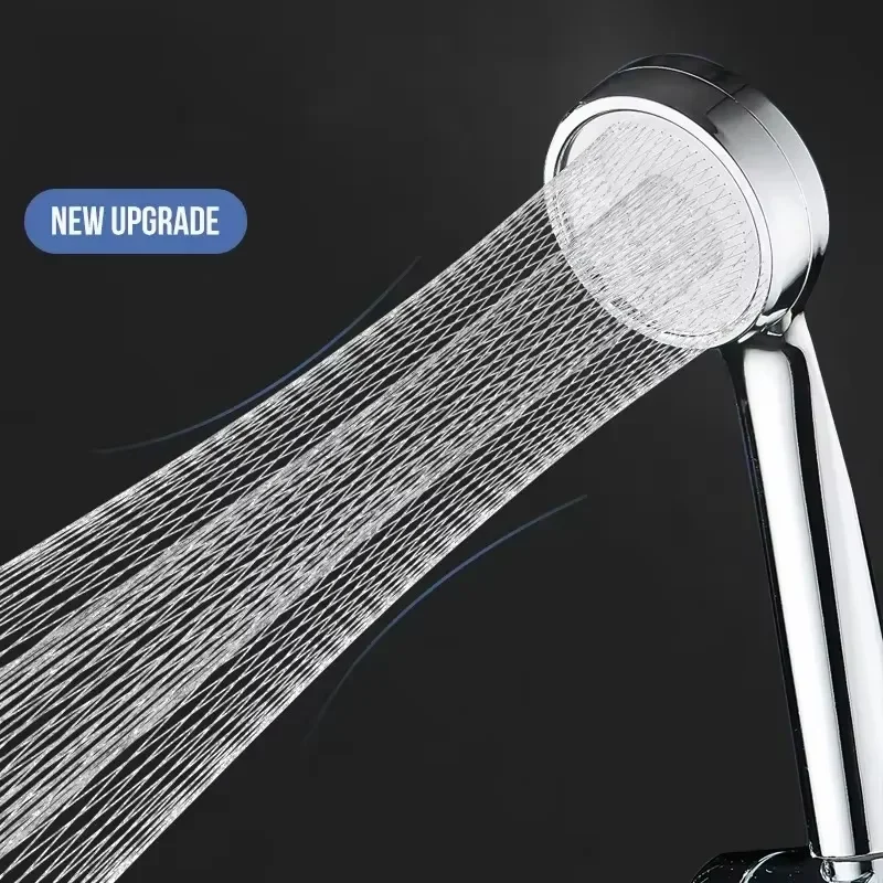 ZhangJi Water Saving Rainfall High Pressure Shower Head Massage Bathroom Accessories Chrome Holder Showerhead for Bathroom