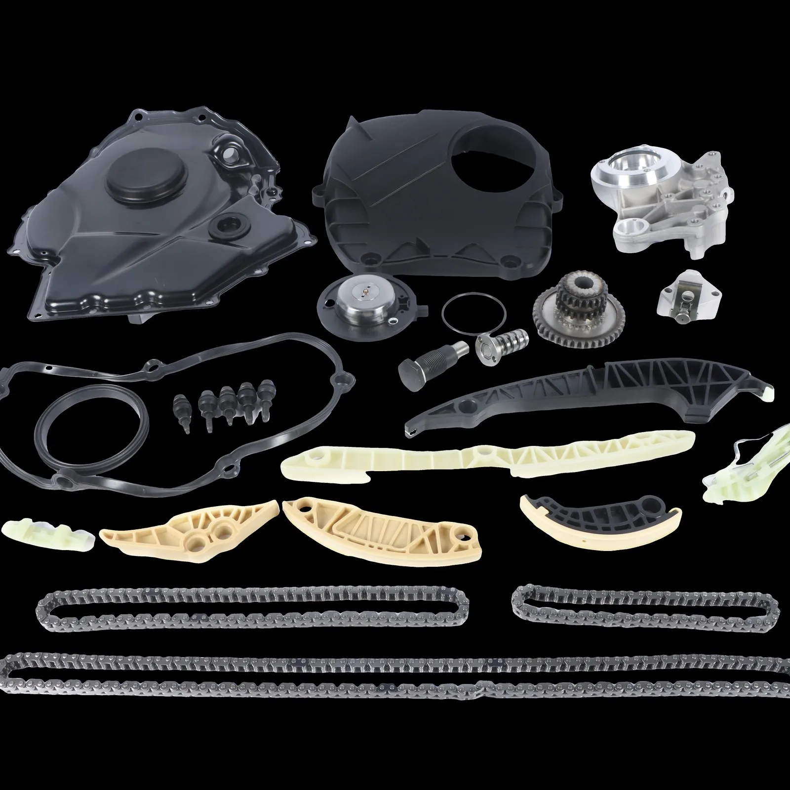 

4 шт. комплект крышек цепи ГРМ 06F109088J для Audi VW 2005-2016 гг., запасные части для автомобилей, автоаксессуары