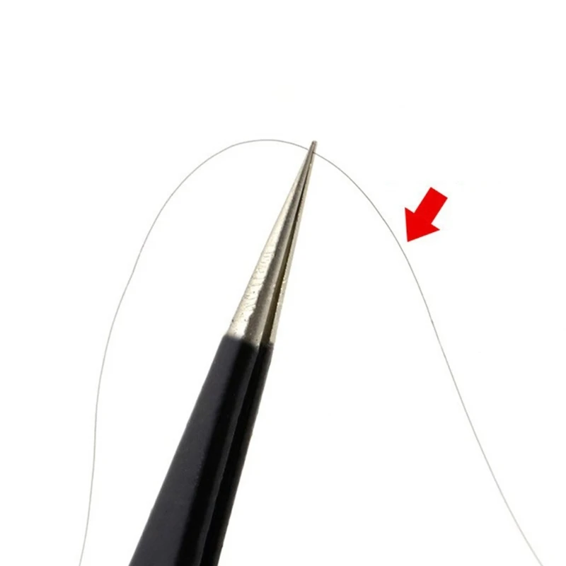 Anti-Static Stainless Steel Tweezers Repair Home Working Model Making Hand Tools