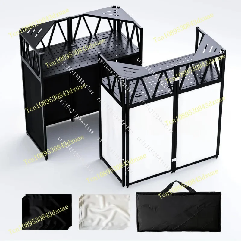 Custom Design Mingtang Stage Booth Foldable Stand Light Emitting Diode Station Mobile Flexible Folding DJ Mixer Truss Table